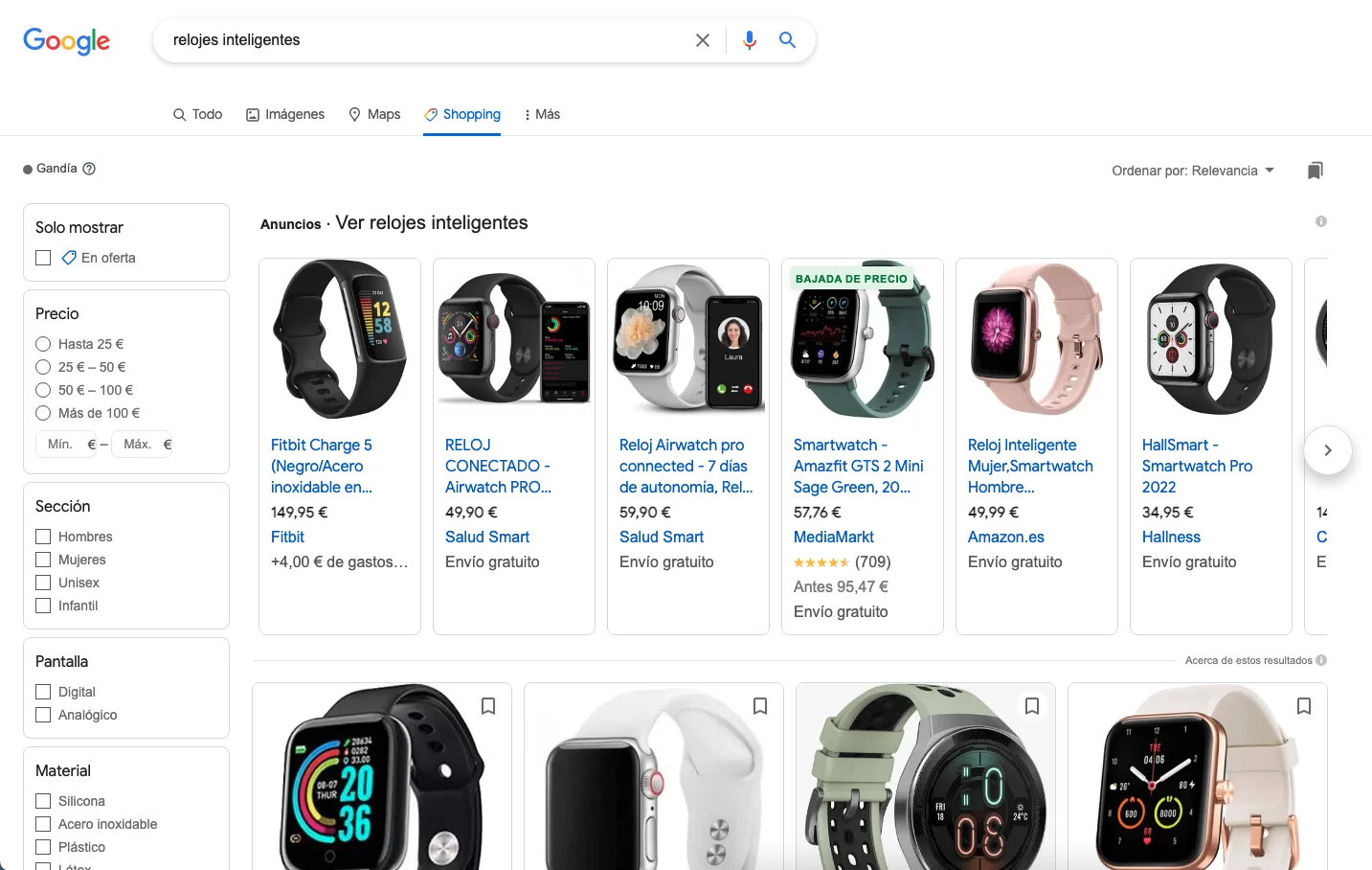 Campañas Publicitarias en Google Shopping