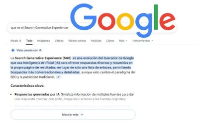 Search Generative Experience: cómo la nueva búsqueda de Google cambiará el SEO